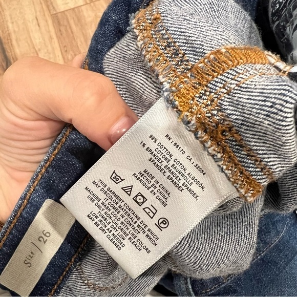 Anthropologie Pilcro High Rise Wide Leg Snap Bottom Jeans - Picture 11 of 13